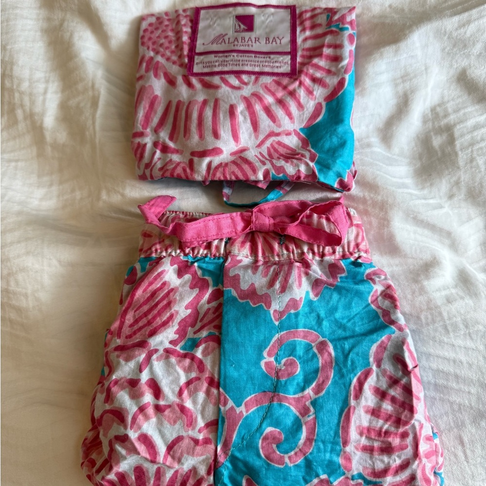 Malabar Bay Pink and Blue Boxer Shorts